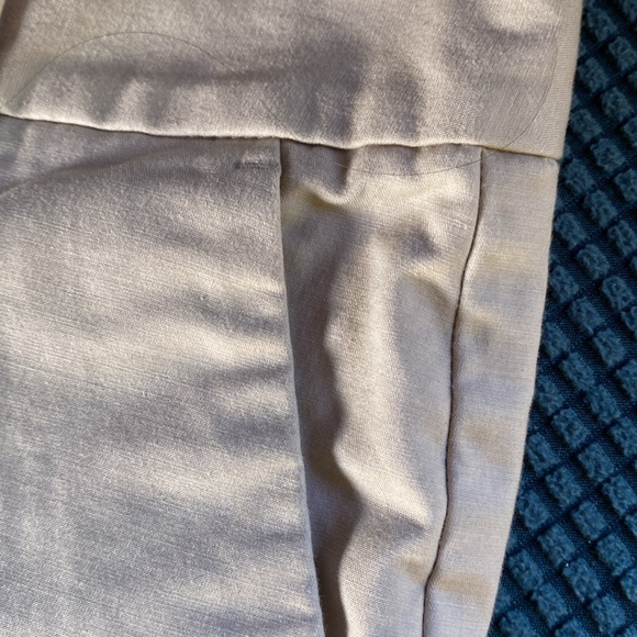 Banana Republic wide leg tan cotton trousers 4R - Picture 5 of 7